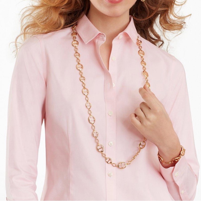 Brooks Brothers Gold-Plated Bb-Link Chain Necklace 165$
